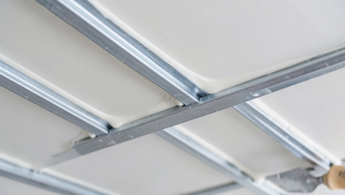 szpachlowanie sufitu podwieszanego cena